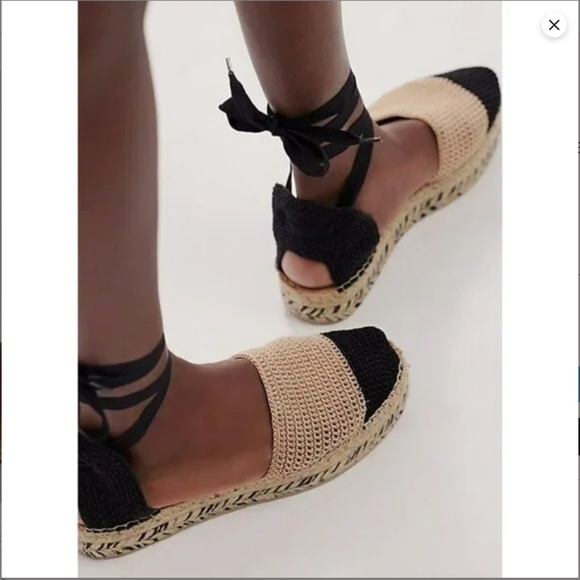 [NWT] Free People FP Collection - Island Time Wrap Espadrilles N - Picture 3 of 12